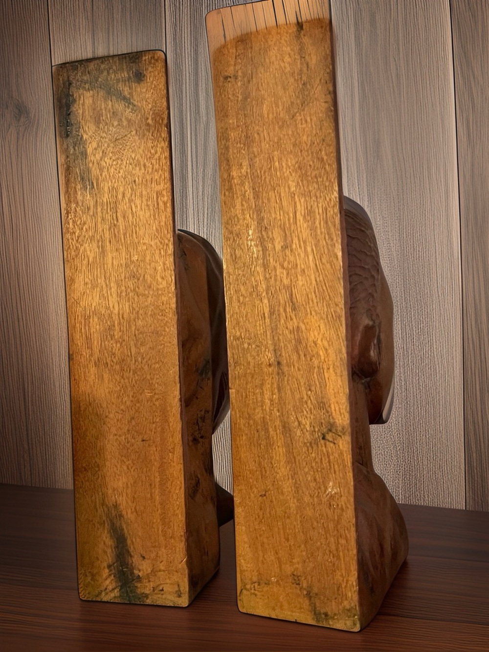 Tribal Ethnic Profile Busts Book-Ends - Picture 2 of 5